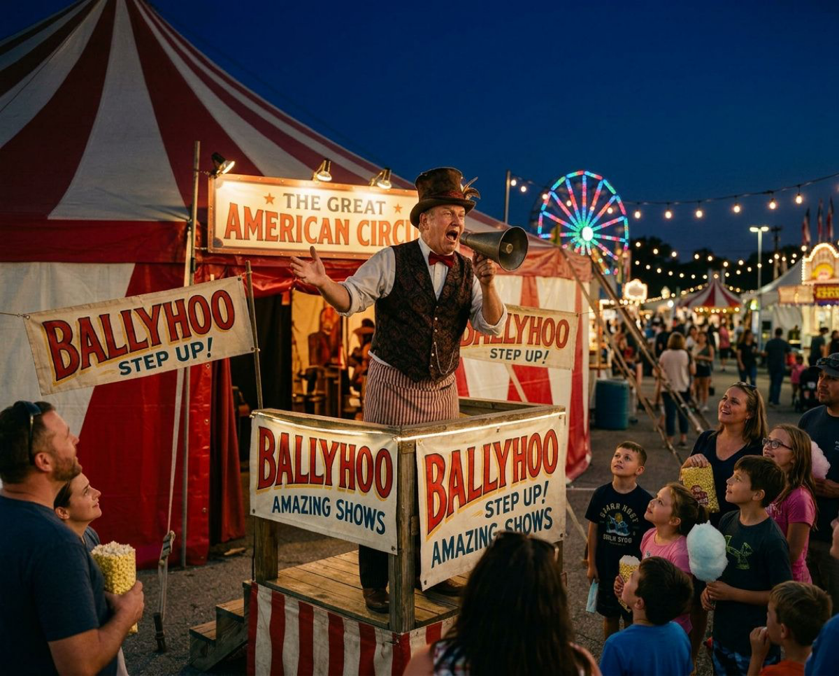 The Ballyhoo Barker – Eric Hatheway
